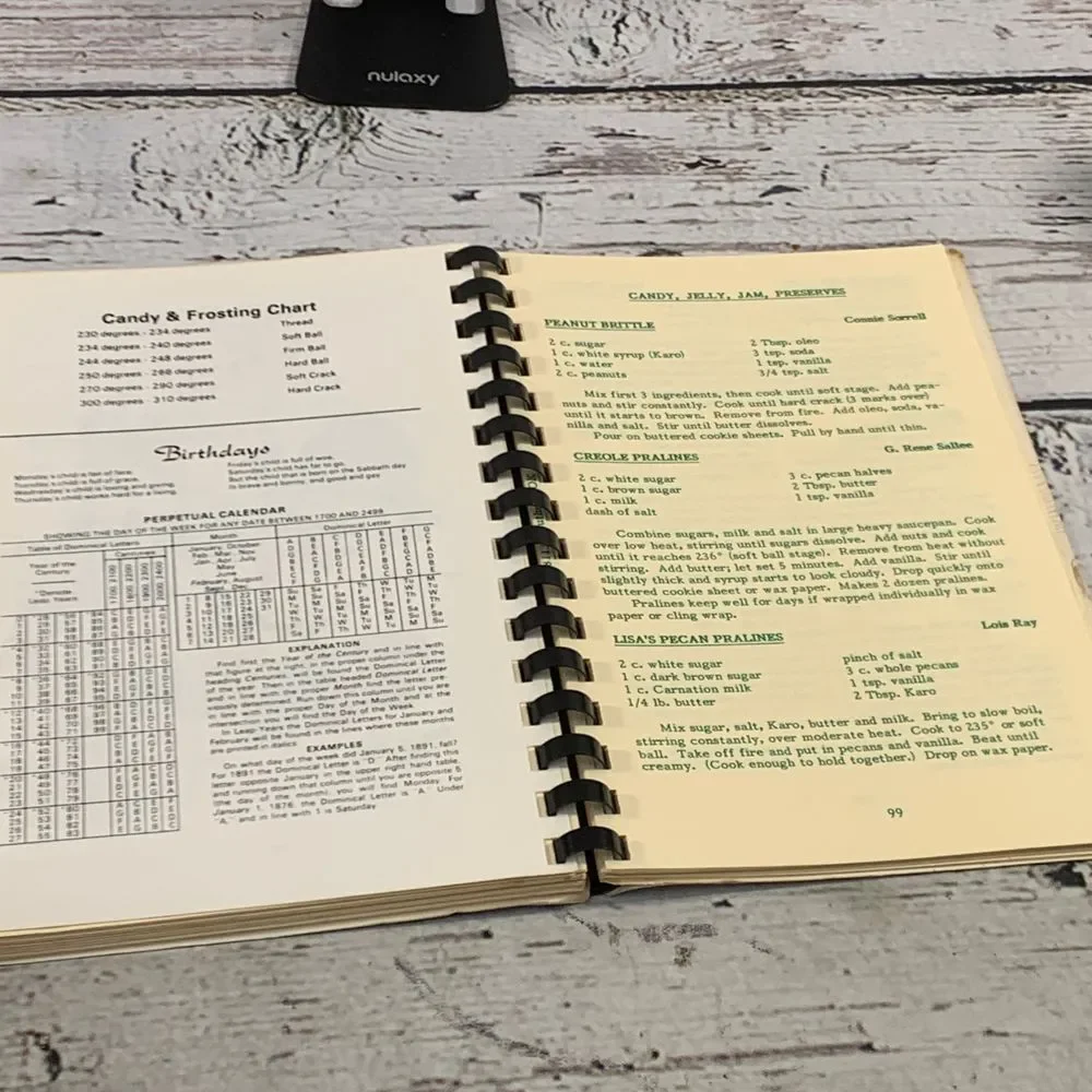 Path of Life Christian School Cookbook Recipe‎ Collection Guthrie Oklahoma 1991
